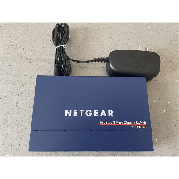 Netgear ProSafe Plus GS108PE 8-Port Gigabit Switch w/ 4-Port PoE - Picture 1 of 9